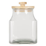 Clayre & Eef | Voorraadpot Deksel Transparant ø 15x23 cm / 2800 ml | 6GL3004 Clayre & Eef | Voorraadpot Deksel Transparant ø 15x23 cm / 2800 ml | 6GL3004