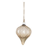 Clayre & Eef | Kerstbal Goudkleurig ø 15x21 cm | 6GL3124 Clayre & Eef | Kerstbal Goudkleurig ø 15x21 cm | 6GL3124