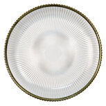 Clayre & Eef | Servies Ontbijtbord Transparant ø 20x2 cm | 6GL3252 Clayre & Eef | Servies Ontbijtbord Transparant ø 20x2 cm | 6GL3252