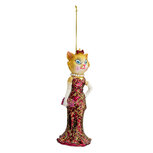 Clayre & Eef | Decoratie Hanger Kat Rood 6x5x17 cm | 6GL3308 Clayre & Eef | Decoratie Hanger Kat Rood 6x5x17 cm | 6GL3308