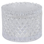 Clayre & Eef | Bonbonniere met deksel Transparant ø 11x8 cm | 6GL3391 Clayre & Eef | Bonbonniere met deksel Transparant ø 11x8 cm | 6GL3391