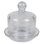 Clayre & Eef | Bonbonniere met deksel Transparant ø 9x10 cm | 6GL3394 Clayre & Eef | Bonbonniere met deksel Transparant ø 9x10 cm | 6GL3394