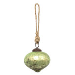 Clayre & Eef | Kerstbal Groen ø 7x7 cm | 6GL3662