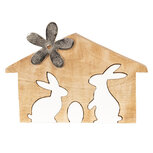 Clayre & Eef | Decoratie Konijn Bruin 26x2x17 cm | 6H1765M Clayre & Eef | Decoratie Konijn Bruin 26x2x17 cm | 6H1765M