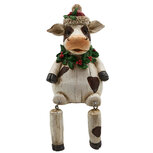 Clayre & Eef | Decoratie Beeld Koe Wit 7x7x10 cm | 6PR2725 Clayre & Eef | Decoratie Beeld Koe Wit 7x7x10 cm | 6PR2725