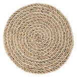 Clayre & Eef | Placemat Beige, Bruin, Groen ø 37x1 cm | 6RO0518 Clayre & Eef | Placemat Beige, Bruin, Groen ø 37x1 cm | 6RO0518