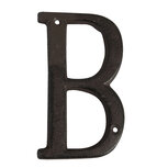 Clayre & Eef | IJzeren Letter B Bruin 8x1x13 cm | 6Y0840-B Clayre & Eef | IJzeren Letter B Bruin 8x1x13 cm | 6Y0840-B