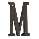 Clayre & Eef | IJzeren Letter M Bruin 8x1x13 cm | 6Y0840-M Clayre & Eef | IJzeren Letter M Bruin 8x1x13 cm | 6Y0840-M