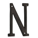 Clayre & Eef | IJzeren Letter N Bruin 8x1x13 cm | 6Y0840-N Clayre & Eef | IJzeren Letter N Bruin 8x1x13 cm | 6Y0840-N