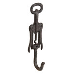 Clayre & Eef | Wandhaak Bruin 5x4x20 cm | 6Y3057