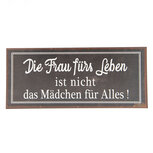 Clayre & Eef | Tekstbord Bruin 30x1x13 cm | 6Y3248 Clayre & Eef | Tekstbord Bruin 30x1x13 cm | 6Y3248
