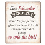 Clayre & Eef | Tekstbord Beige 13x1x15 cm | 6Y3642D Clayre & Eef | Tekstbord Beige 13x1x15 cm | 6Y3642D