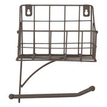 Clayre & Eef | WC Rolhouder Hangend Zwart 16x13x20 cm | 6Y4306 Clayre & Eef | WC Rolhouder Hangend Zwart 16x13x20 cm | 6Y4306