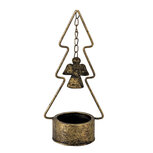 Clayre & Eef | Kandelaar Kerstboom Koperkleurig 10x8x24 cm | 6Y4512 Clayre & Eef | Kandelaar Kerstboom Koperkleurig 10x8x24 cm | 6Y4512