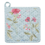 Clayre & Eef | Pannenlap Blauw, Groen 20x20 cm | BLW45 Clayre & Eef | Pannenlap Blauw, Groen 20x20 cm | BLW45