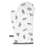 Clayre & Eef | Ovenwant Grijs, Wit 18x30 cm | CAK44 Clayre & Eef | Ovenwant Grijs, Wit 18x30 cm | CAK44