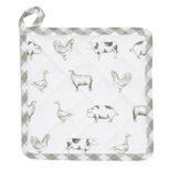 Clayre & Eef | Pannenlap Groen 20x20 cm | CLA45GR Clayre & Eef | Pannenlap Groen 20x20 cm | CLA45GR