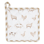 Clayre & Eef | Pannenlap Beige 20x20 cm | CLA45N Clayre & Eef | Pannenlap Beige 20x20 cm | CLA45N