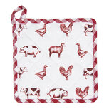 Clayre & Eef | Pannenlap Rood 20x20 cm | CLA45R Clayre & Eef | Pannenlap Rood 20x20 cm | CLA45R