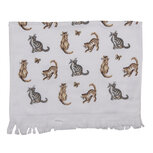 Clayre & Eef | Gastendoekje Wit, Grijs 40x66 cm | CT015 Clayre & Eef | Gastendoekje Wit, Grijs 40x66 cm | CT015