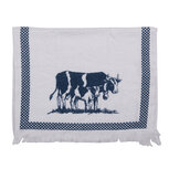 Clayre & Eef | Gastendoekje Wit, Blauw 40x66 cm | CT019 Clayre & Eef | Gastendoekje Wit, Blauw 40x66 cm | CT019