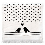 Clayre & Eef | Gastendoekje Zwart, Wit 40x66 cm | CTLBS Clayre & Eef | Gastendoekje Zwart, Wit 40x66 cm | CTLBS