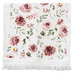 Clayre & Eef | Gastendoekje Wit, Roze, Groen 40x66 cm | CTRUR Clayre & Eef | Gastendoekje Wit, Roze, Groen 40x66 cm | CTRUR