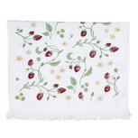 Clayre & Eef | Gastendoekje Wit, Groen, Rood 40x66 cm | CTWIS Clayre & Eef | Gastendoekje Wit, Groen, Rood 40x66 cm | CTWIS