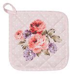 Clayre & Eef | Pannenlap Roze, Paars 20x20 cm | DTR45 Clayre & Eef | Pannenlap Roze, Paars 20x20 cm | DTR45