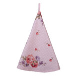 Clayre & Eef | Theedoek Roze, Paars ø 80 cm | DTR48 Clayre & Eef | Theedoek Roze, Paars ø 80 cm | DTR48