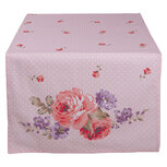 Clayre & Eef | Tafelloper Roze, Paars 50x140 cm | DTR64 Clayre & Eef | Tafelloper Roze, Paars 50x140 cm | DTR64