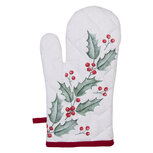Clayre & Eef | Ovenwant Wit, Rood 18x30 cm | HCH44 Clayre & Eef | Ovenwant Wit, Rood 18x30 cm | HCH44
