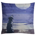 Clayre & Eef | Sierkussen Blauw, Grijs, Zwart 43x43x4 cm | KG023.090 Clayre & Eef | Sierkussen Blauw, Grijs, Zwart 43x43x4 cm | KG023.090