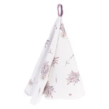 Clayre & Eef | Theedoek Paars, Wit ø 80 cm | LAG48 Clayre & Eef | Theedoek Paars, Wit ø 80 cm | LAG48