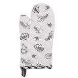 Clayre & Eef | Ovenwant Grijs, Wit 16*30 cm | LIF44 Clayre & Eef | Ovenwant Grijs, Wit 16*30 cm | LIF44