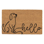Clayre & Eef | Deurmat Binnen Hond Bruin, Zwart 75x45x1 cm | MC199 Clayre & Eef | Deurmat Binnen Hond Bruin, Zwart 75x45x1 cm | MC199