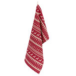 Clayre & Eef | Theedoek Rood, Beige 50x85 cm | NOC42C-3 Clayre & Eef | Theedoek Rood, Beige 50x85 cm | NOC42C-3