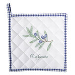 Clayre & Eef | Pannenlap Blauw, Wit 20x20 cm | OLG45BL Clayre & Eef | Pannenlap Blauw, Wit 20x20 cm | OLG45BL
