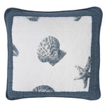 Clayre & Eef | Kussenhoes Blauw 50x50 cm | Q185.030 Clayre & Eef | Kussenhoes Blauw 50x50 cm | Q185.030