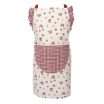 Clayre & Eef | Kinder Keukenschort Rood, Wit, Groen 48x56 cm | ROR41K Clayre & Eef | Kinder Keukenschort Rood, Wit, Groen 48x56 cm | ROR41K