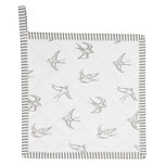Clayre & Eef | Pannenlap Grijs, Wit 20x20 cm | SWS45 Clayre & Eef | Pannenlap Grijs, Wit 20x20 cm | SWS45