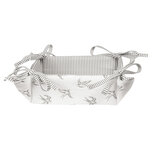 Clayre & Eef | Broodmand Grijs, Wit 35x35x8 cm | SWS47