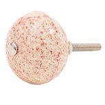 Clayre & Eef | Deurknop Rood Beige ø 4x3 cm / S3 cm | 65054 Clayre & Eef | Deurknop Rood Beige ø 4x3 cm / S3 cm | 65054