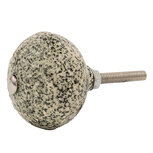 Clayre & Eef | Deurknop Zwart Wit ø 4x3 cm / S3 cm | 65057 Clayre & Eef | Deurknop Zwart Wit ø 4x3 cm / S3 cm | 65057