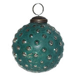 Clayre & Eef | Kerstbal Groen ø 7x7 cm | 6GL3763