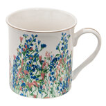 Clayre & Eef | Mok Wit, Blauw 12x9x9 cm / 330 ml | FISMU Clayre & Eef | Mok Wit, Blauw 12x9x9 cm / 330 ml | FISMU