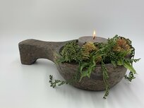 Decoratie schaal kom met handvat steen bruin zwart 37 x 28 x 9 cm plantenbak | 65585 | Stoer & Sober Woonstijl Decoratie schaal kom met handvat steen bruin zwart 37 x 28 x 9 cm plantenbak | 65585 | Stoer & Sober Woonstijl