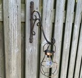 Hang Lantaarn Solar lamp met wandhaak antique roest bruin | 65593 | Tuinverlichting | Stoer & Sober Woonstijl Hang Lantaarn Solar lamp met wandhaak antique roest bruin | 65593 | Tuinverlichting | Stoer & Sober Woonstijl