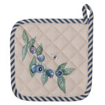 Clayre & Eef | Pannenlap Beige, Blauw 20x20 cm | BBF45 Clayre & Eef | Pannenlap Beige, Blauw 20x20 cm | BBF45