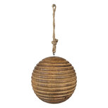 Clayre & Eef | Kerstbal Bruin ø 8x8 cm | 6H2256